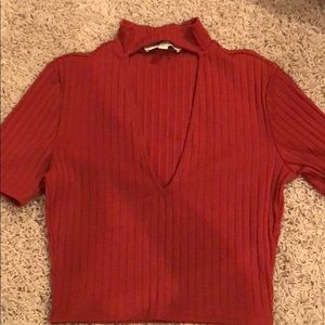 Express turtleneck cutout top